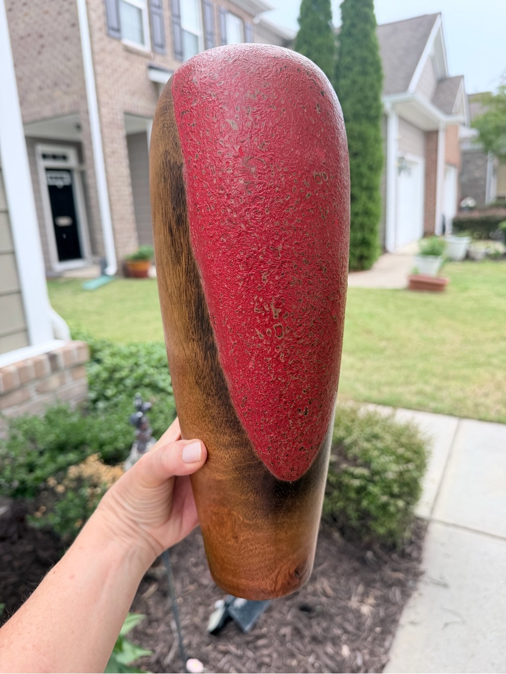 Vintage Mango Wood Vase